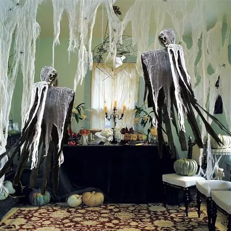 2PCS 80Cm Halloween Hanging Ghost Skeleton Decorations Prop Spooky Horror Scary — alternate product view 6