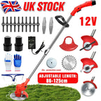 3-in-1 Cordless Strimmer Grass Trimmer Cutter Garden Lawn Edger + 2x 12V Battery — alternate product view 2