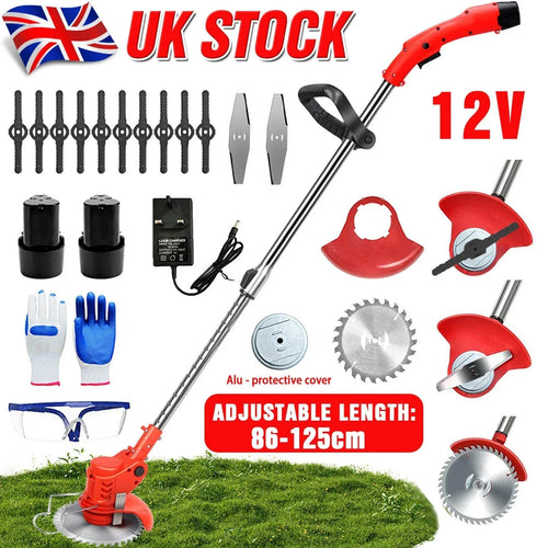 3-in-1 Cordless Strimmer Grass Trimmer Cutter Garden Lawn Edger + 2x 12V Battery — alternate product view 2