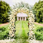 Large 2.4m Heavy Duty Metal Garden Arch Strong Rose Climbing Plants Support — alternate product view 3