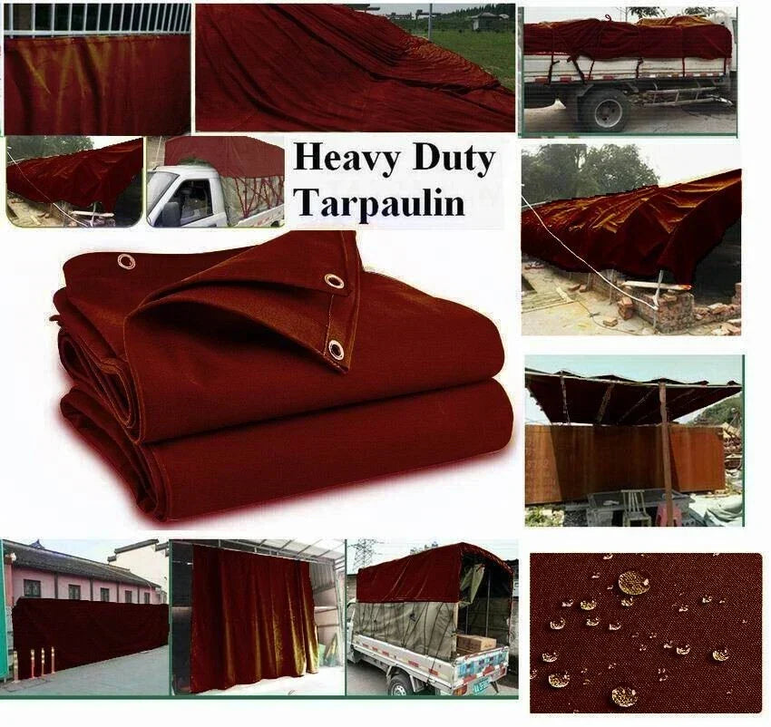 WINE 6Ft X 6Ft Heavy Duty Canvas Tarp Tarpaulin Outdoor Waterproof — main product view