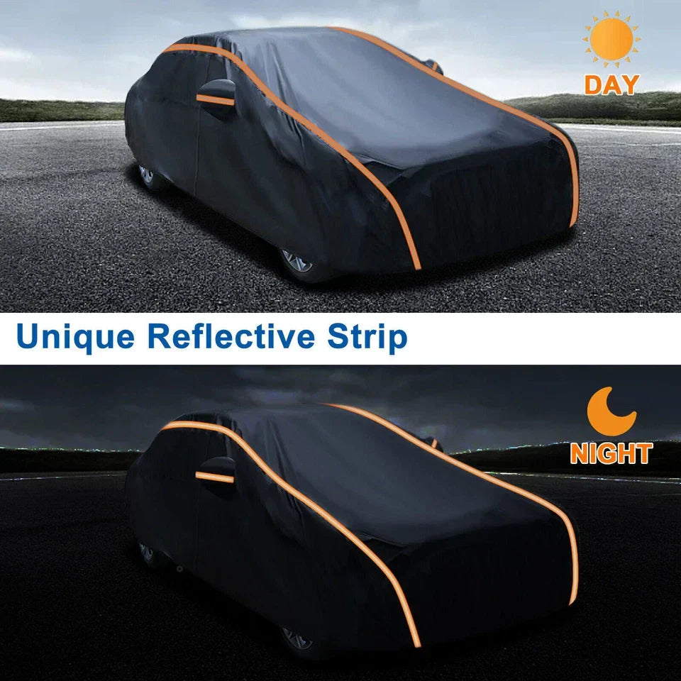 Waterproof 6 Layer Car Cover Heavy Duty Cotton Lined UV Protection — alternate product view 4