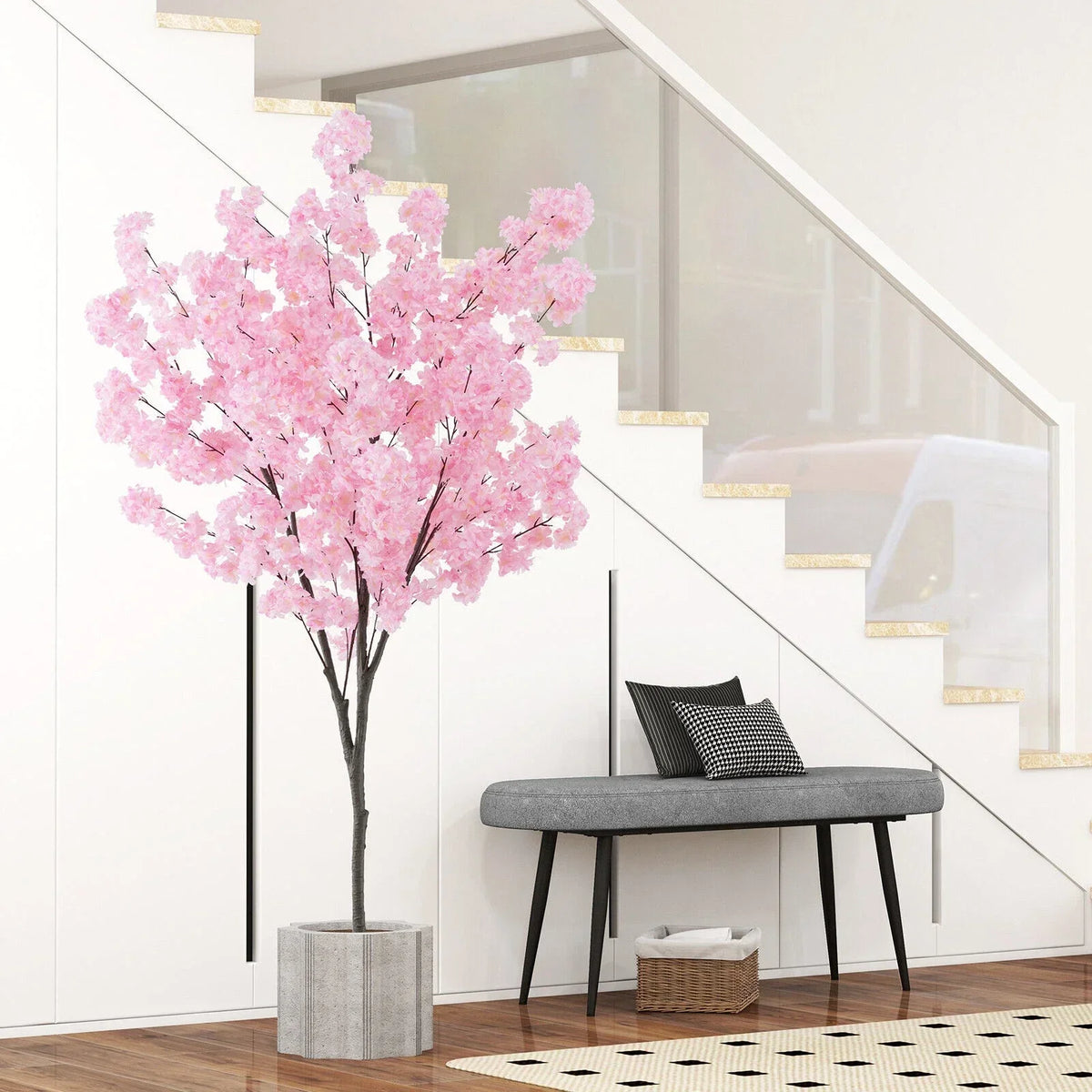 190cm Tall Artificial Cherry Blossom Tree Faux Floral Plant 1170 Flowers — alternate product view 7