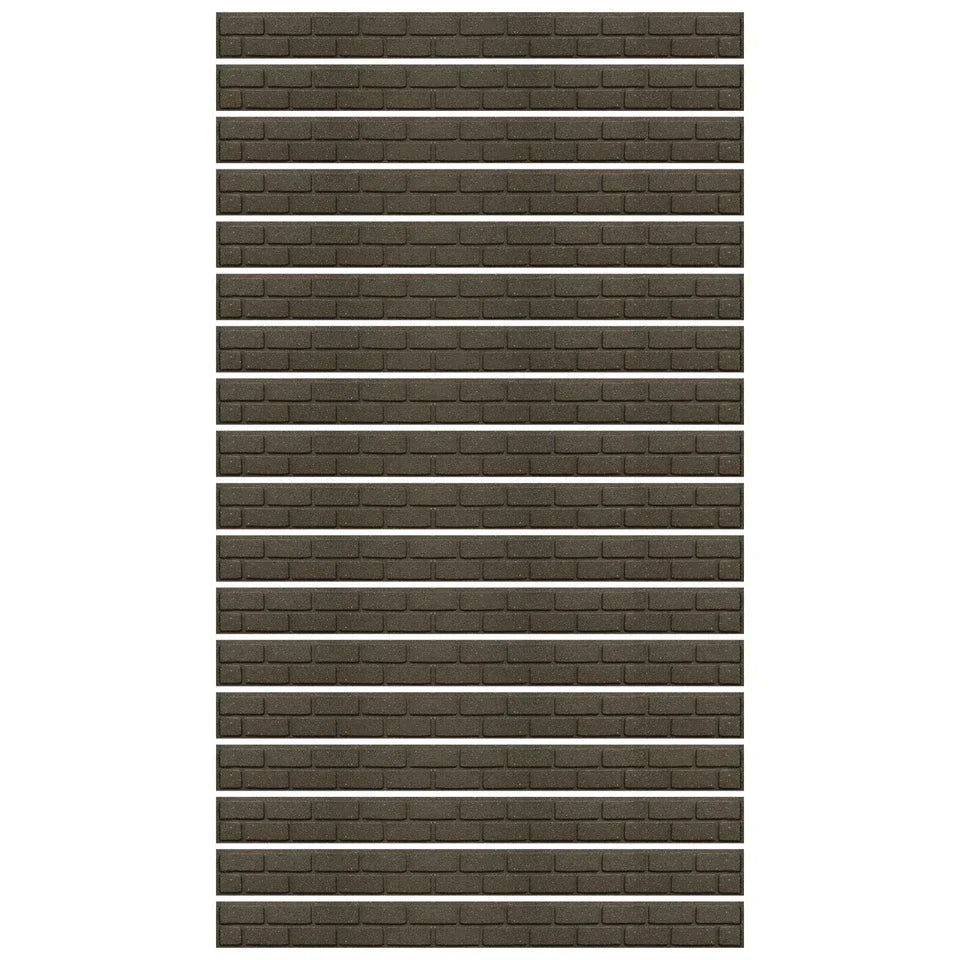 Garden Lawn Edging Flexible Flower Bed Border Wall Eco Recycled Rubber 'EZ' NEW — 18 x 122cm Borders — product view