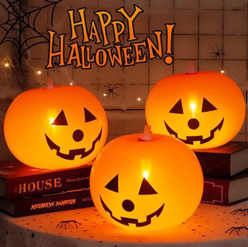 5PCS Halloween Decoration Inflatable Pumpkin with LED Lights Party Light Garden — alternate product view 2