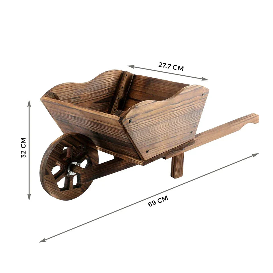Wooden Wheelbarrow Cart Home & Garden — alternate product view 3