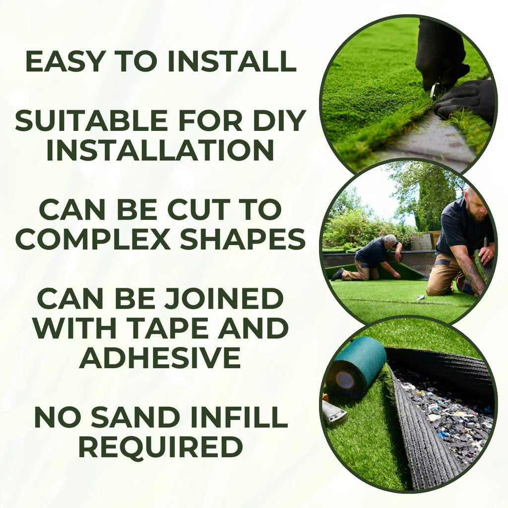 30mm Realistic Artificial Grass Natural Look Lawn Turf — alternate product view 13