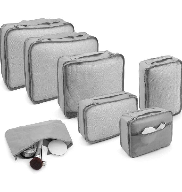 Lightweight Packing Cubes — 7-Piece Set — on a clean white background