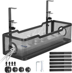 Clamp-On Under-Desk Cable Management Tray — main product view