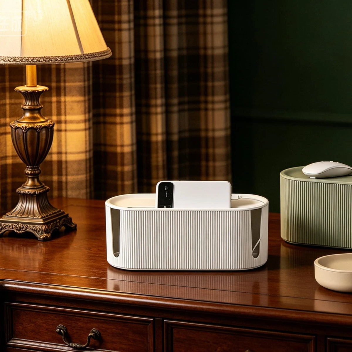 Cable Tidy Storage Box with Lid — alternate product view 4
