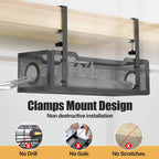 Clamp-On Under-Desk Cable Management Tray — alternate product view 4