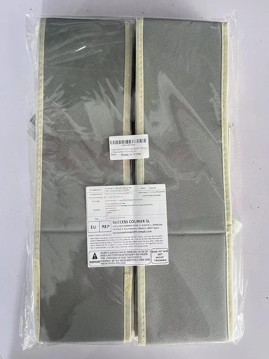 Foldable Fabric Drawer Organisers — 12 Pack — alternate product view 11