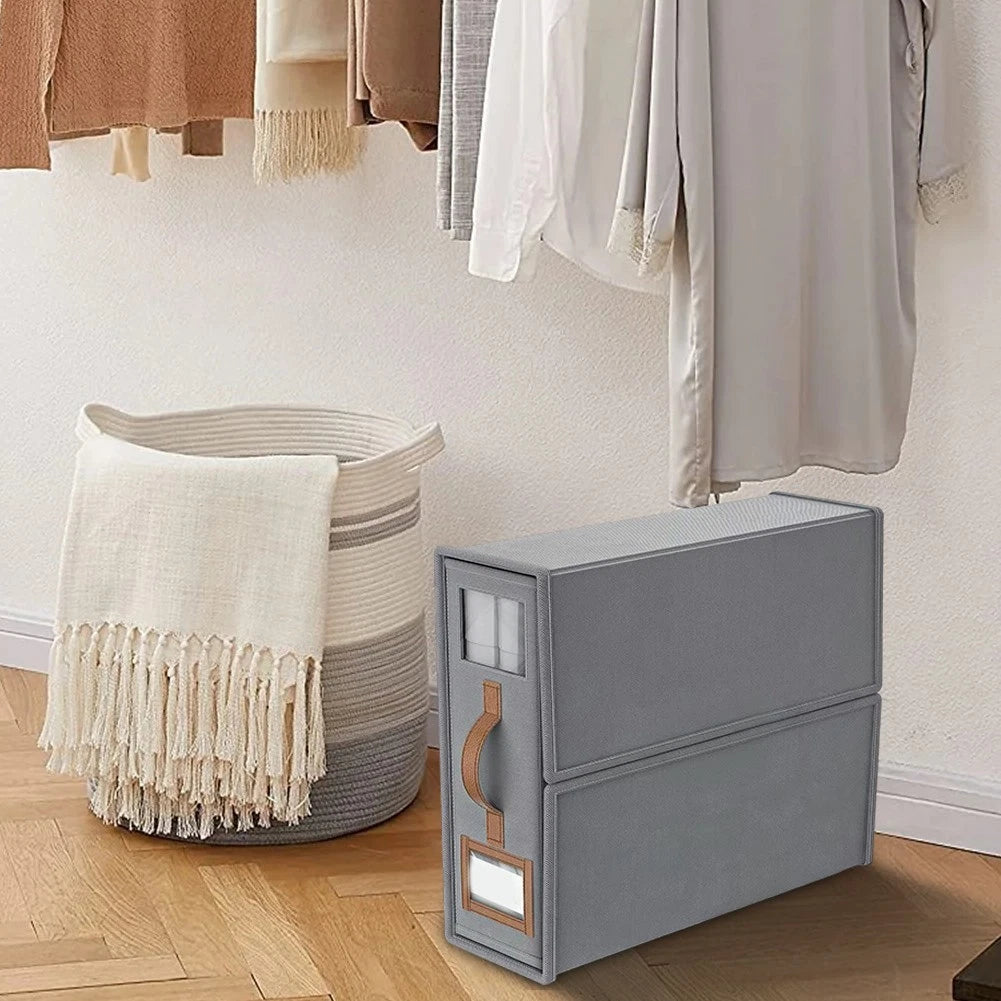 Foldable Bed-Sheet Organiser Boxes — 4 Pack — alternate product view 6