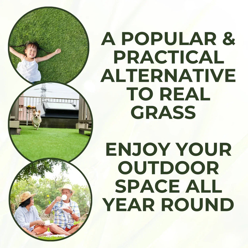 30mm Realistic Artificial Grass Natural Look Lawn Turf — alternate product view 12