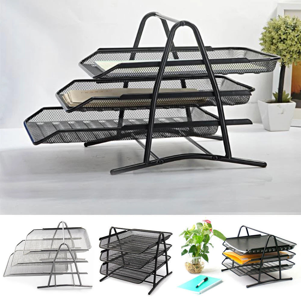 Metal Mesh A4 Desk File & Document Organiser — alternate product view 2