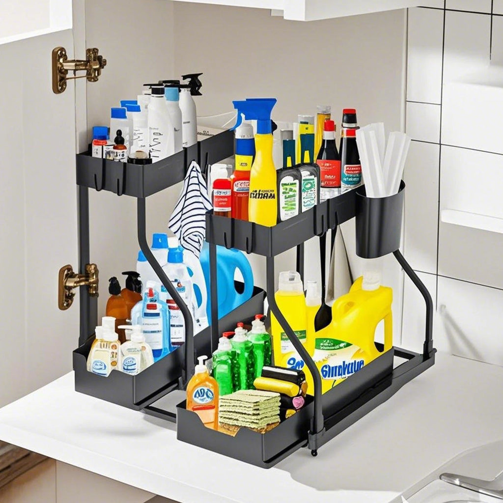 Adjustable Under-Sink Organiser — 2 Tier — alternate product view 5