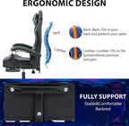 Ergonomic Gaming Chair Executive Office Computer Recliner Swivel Massage Chair — alternate product view 9