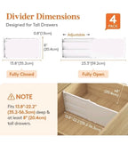 Adjustable Drawer Dividers — 4 Pack — alternate product view 2