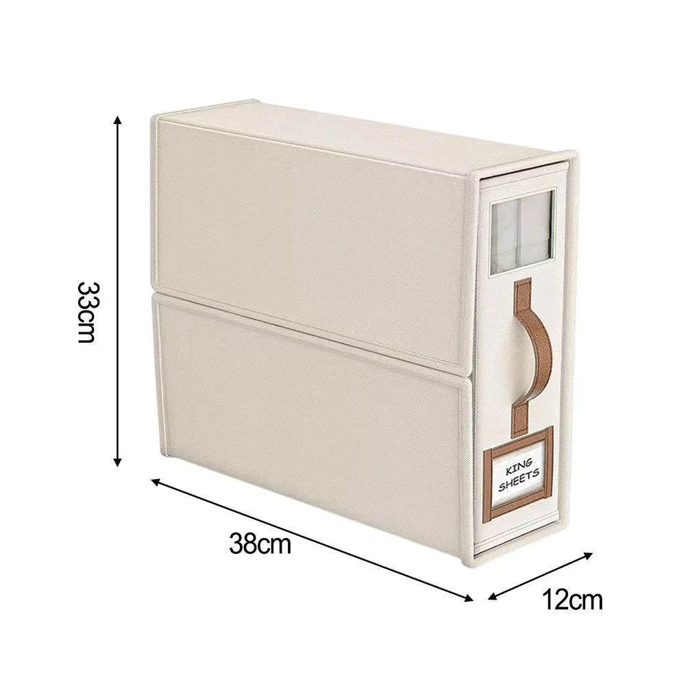 Foldable Bed-Sheet Organiser Boxes — 4 Pack — alternate product view 7