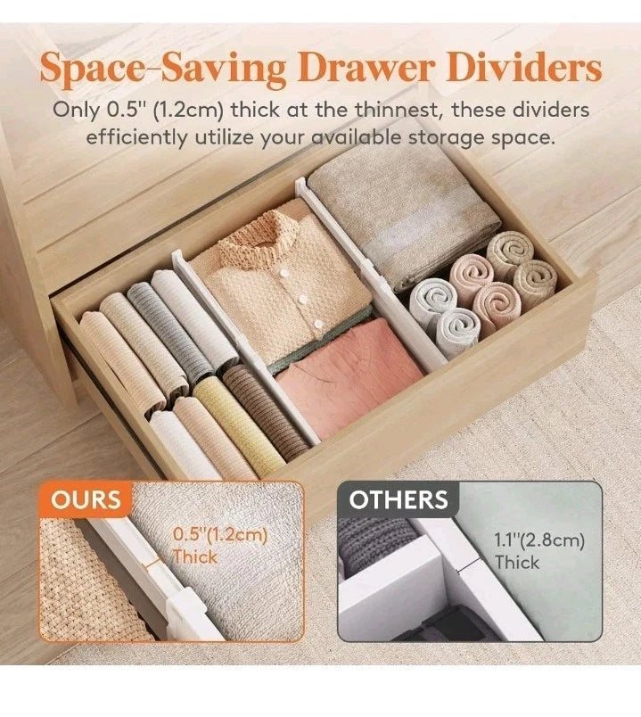 Adjustable Drawer Dividers — 4 Pack — alternate product view 5