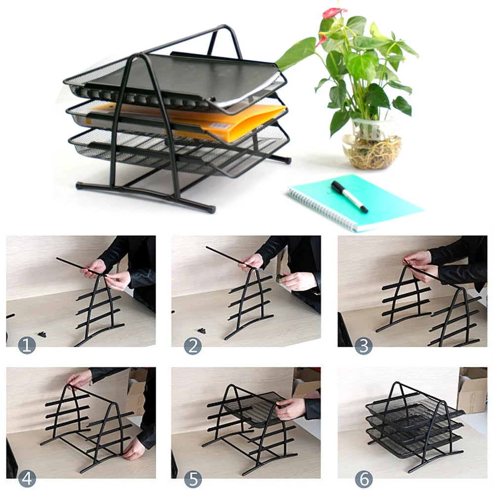 Metal Mesh A4 Desk File & Document Organiser — alternate product view 5