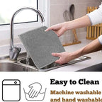 Large Microfibre Dish Drying Mat — 50 × 38 cm — Grey — product view