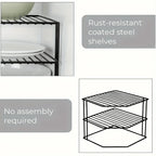 Three-Tier Corner Cupboard Plate Rack — alternate product view 12
