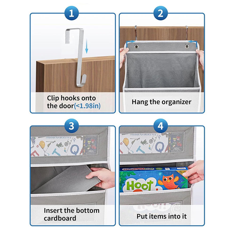 Over-Door Hanging Organiser — 5 Large Pockets — alternate product view 9