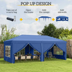3x6m Garden Heavy Duty Pop Up Gazebo Marquee Party Tent Wedding Canopy New — alternate product view 5