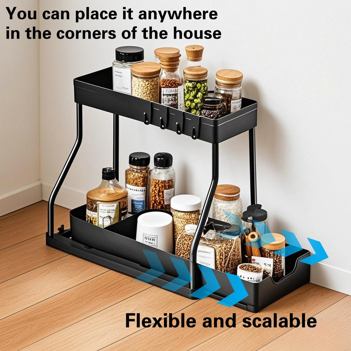 Adjustable Under-Sink Organiser — 2 Tier — alternate product view 4
