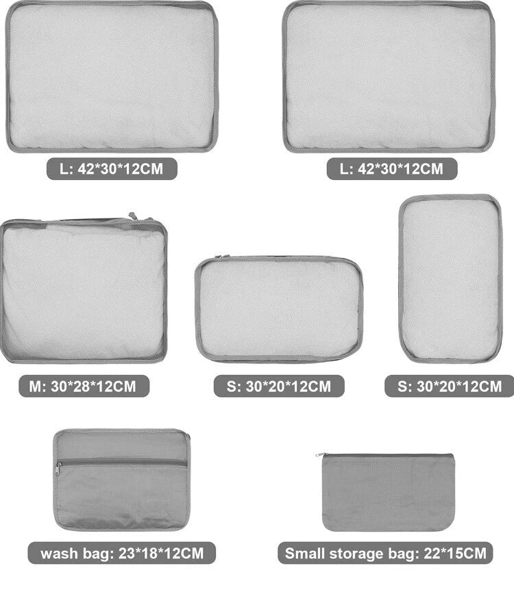 Lightweight Packing Cubes — 7-Piece Set — alternate product view 2
