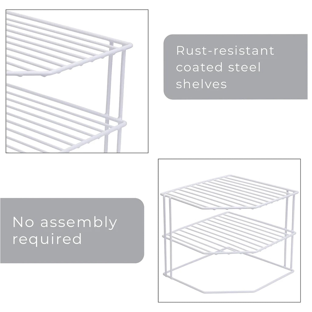 Three-Tier Corner Cupboard Plate Rack — alternate product view 10