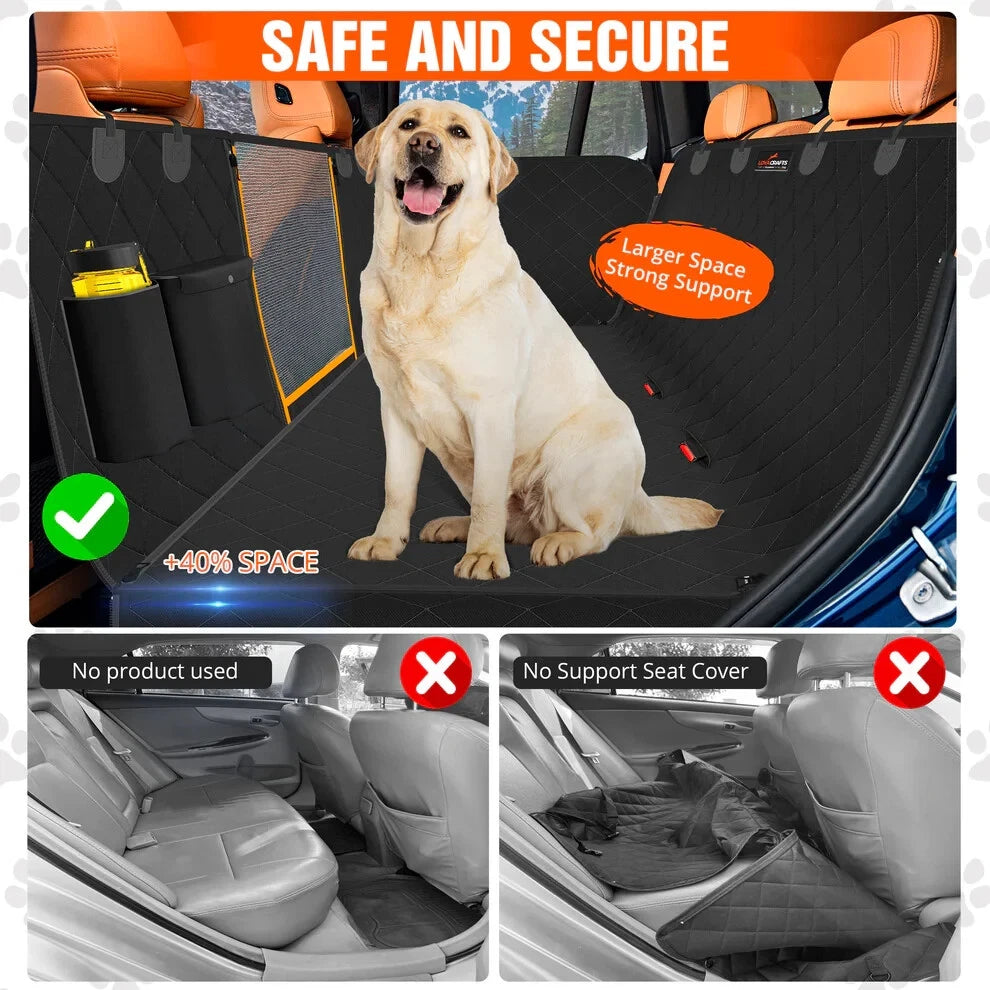 Dog Car Back-Seat Protective Hammock Cover — alternate product view 8