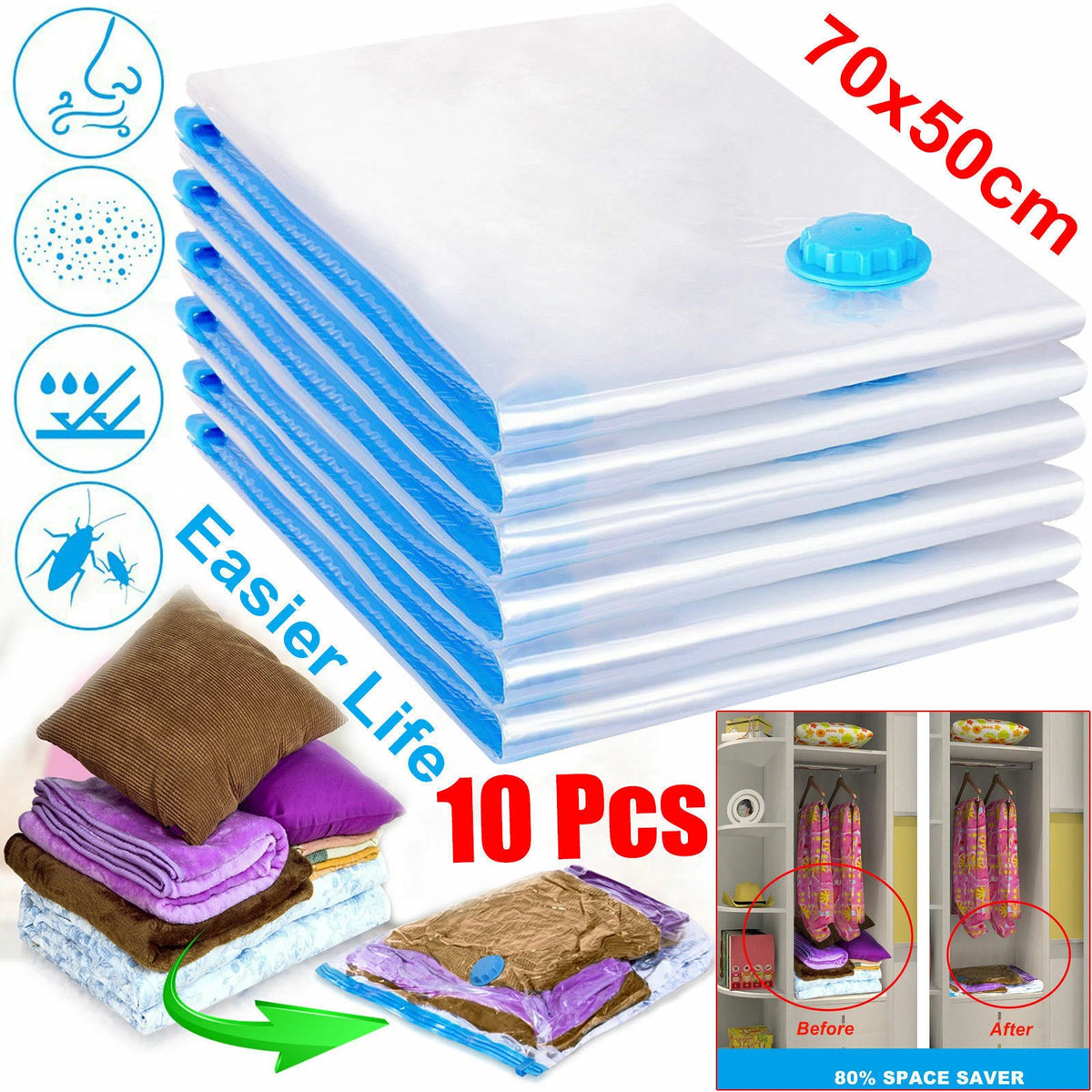 Vacuum Storage Bags — 10 Pack — Large — 100 × 80 cm — product view