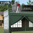 3x6m Pop Up Gazebo Party Tent Canopy Marquee with Storage Bag Green — alternate product view 6
