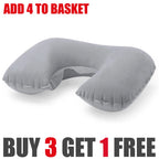 Inflatable Travel Neck Pillow with Soft Cover — alternate product view 6