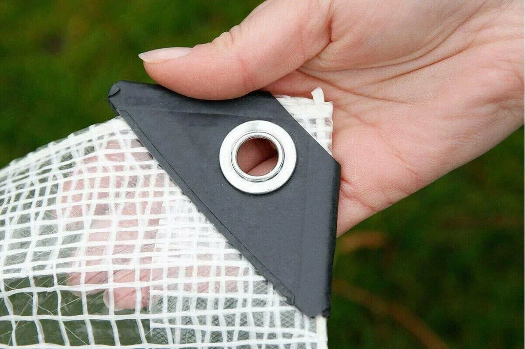 Heavy-Duty Waterproof Mesh Reinforced Transparent Polyethylene Sheeting Clear Tarpaulin — alternate product view 4