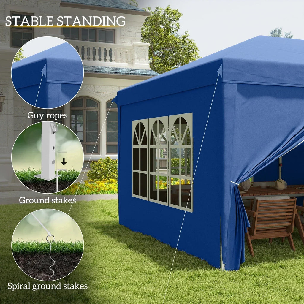 3x6m Garden Heavy Duty Pop Up Gazebo Marquee Party Tent Wedding Canopy New — alternate product view 7