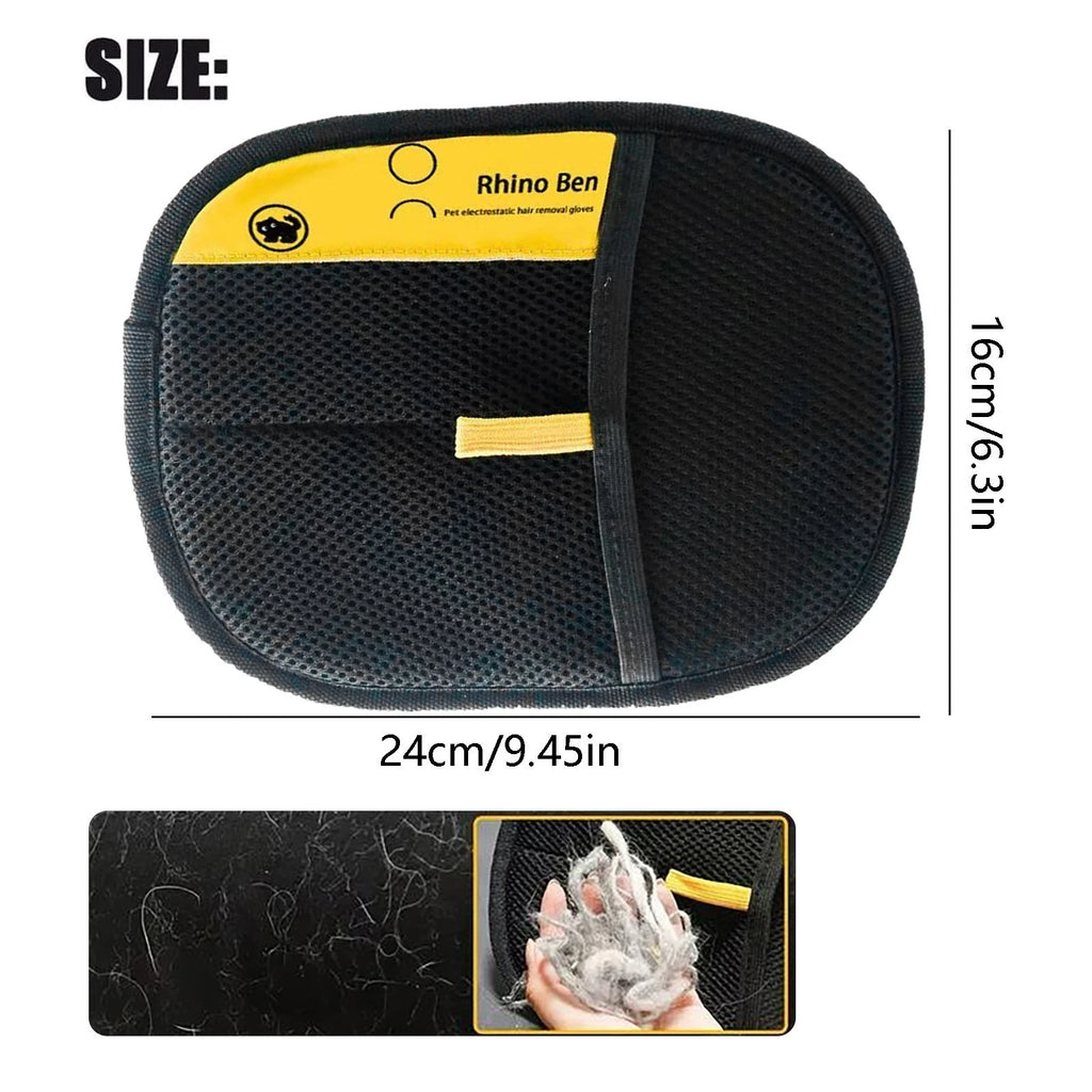 Duplicate Review — Double-Sided Pet Hair Removal Mitt — on a clean white background