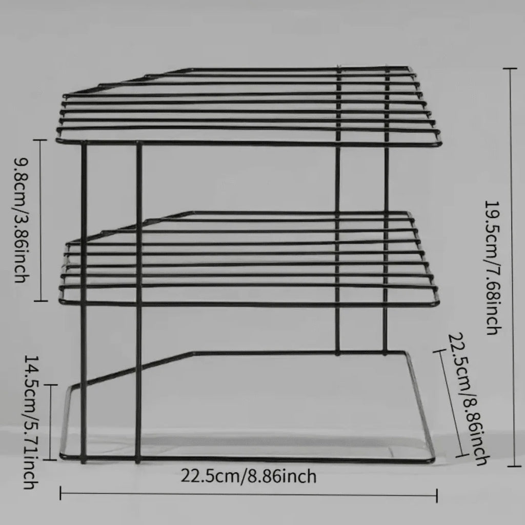 Three-Tier Corner Cupboard Plate Rack — alternate product view 13