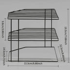 Three-Tier Corner Cupboard Plate Rack — alternate product view 13