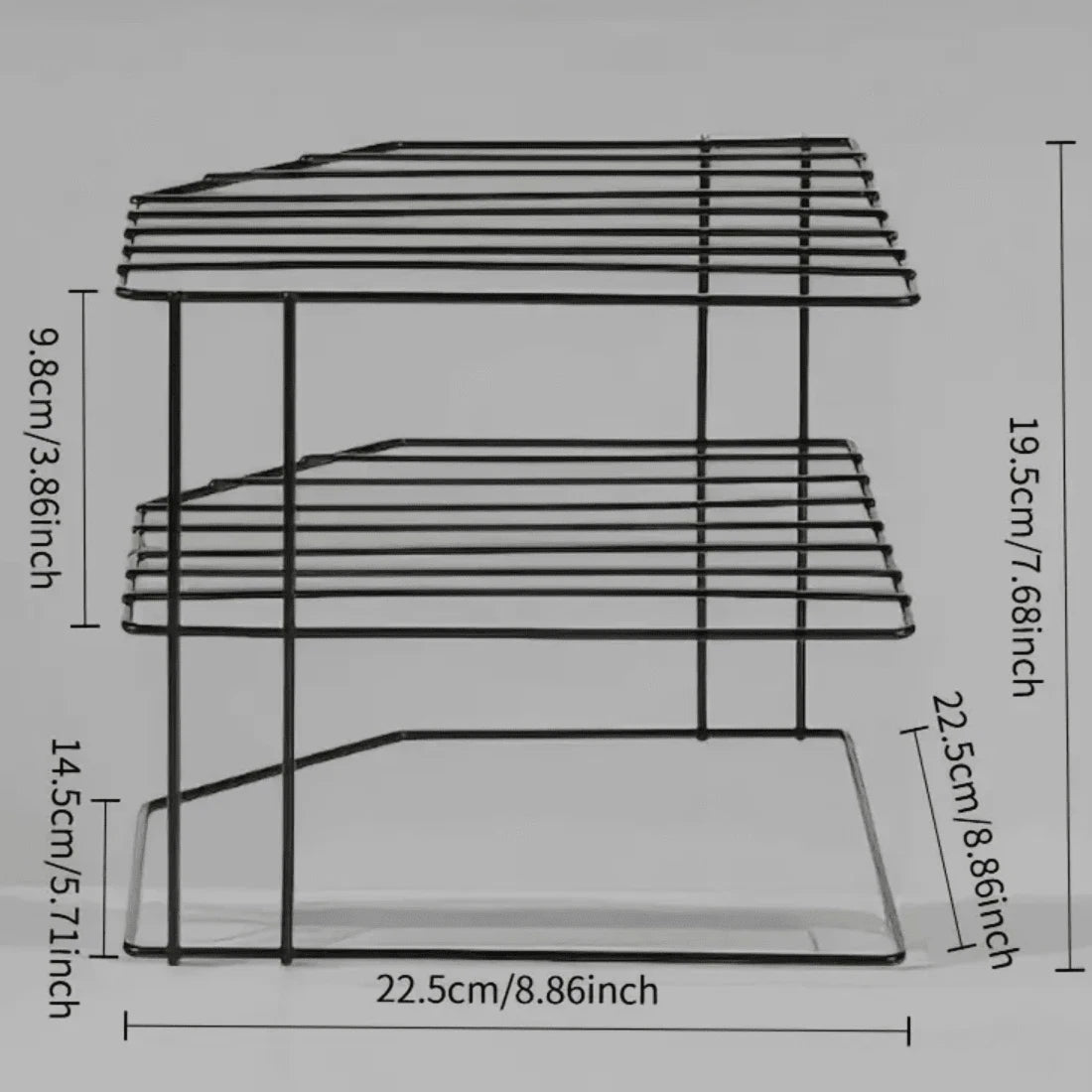 Three-Tier Corner Cupboard Plate Rack — alternate product view 13