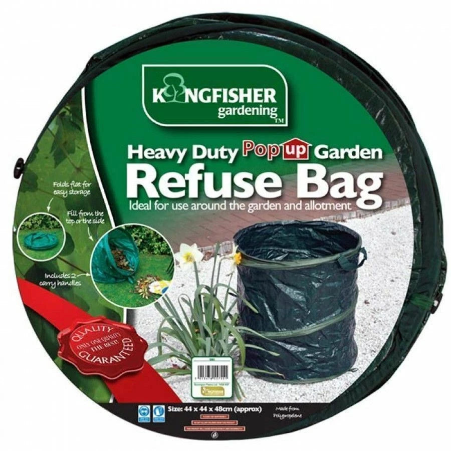 Collapsible Pop-Up Garden Waste Bag — on a clean white background