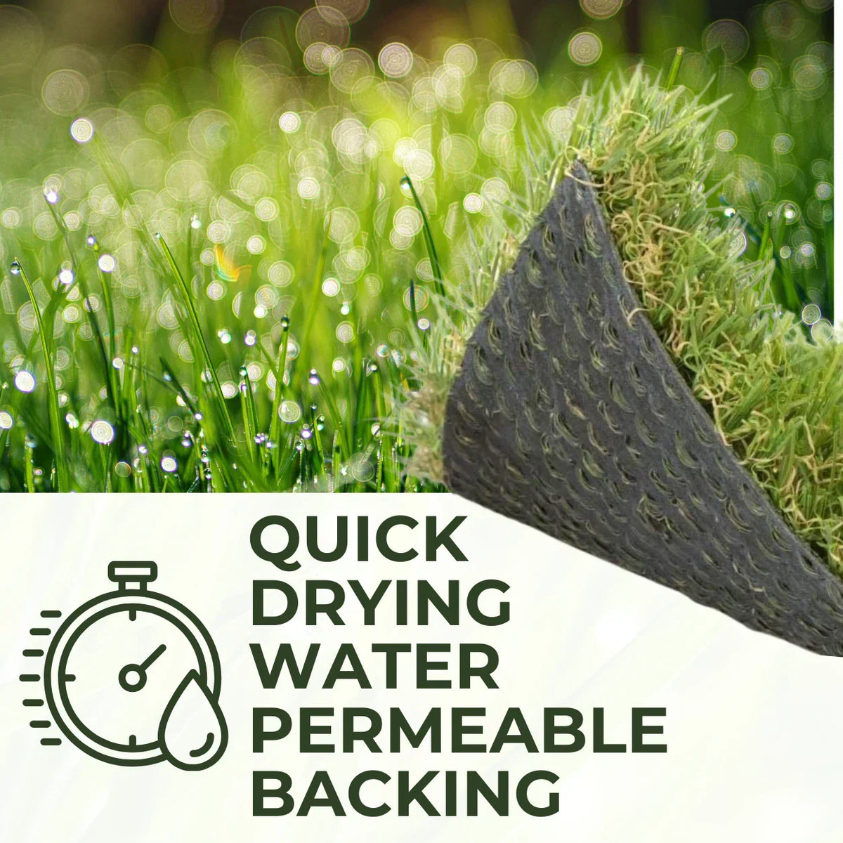30mm Realistic Artificial Grass Natural Look Lawn Turf — alternate product view 9