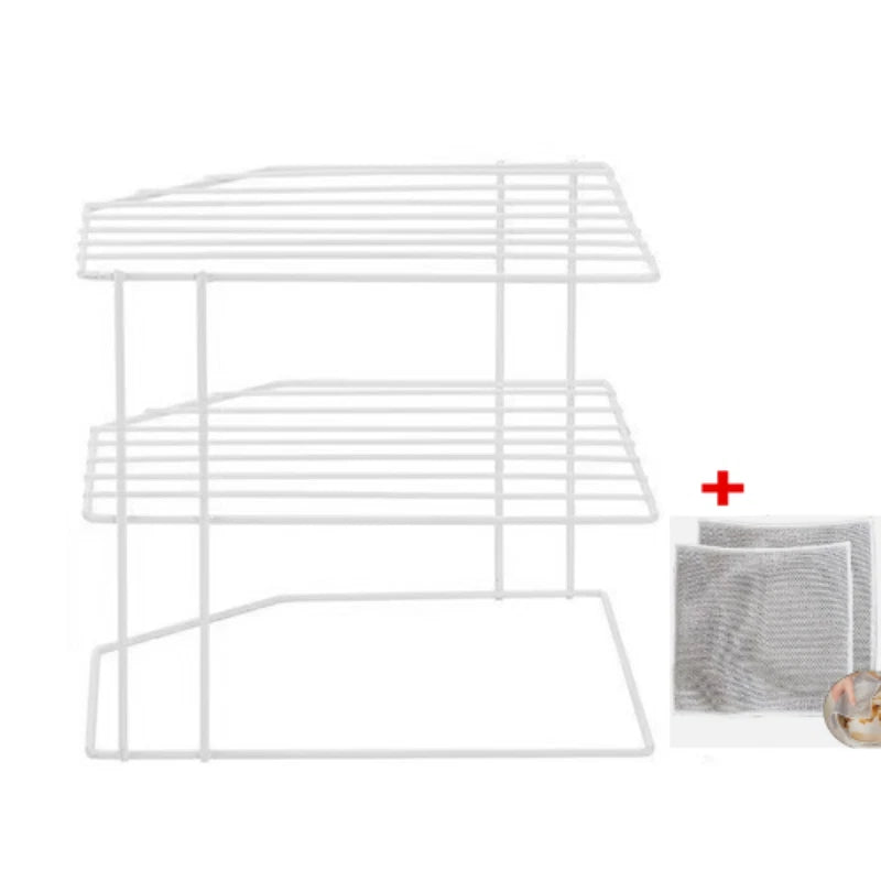 Three-Tier Corner Cupboard Plate Rack — alternate product view 4
