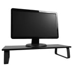 Single Monitor Riser Stand with Storage Space — on a clean white background