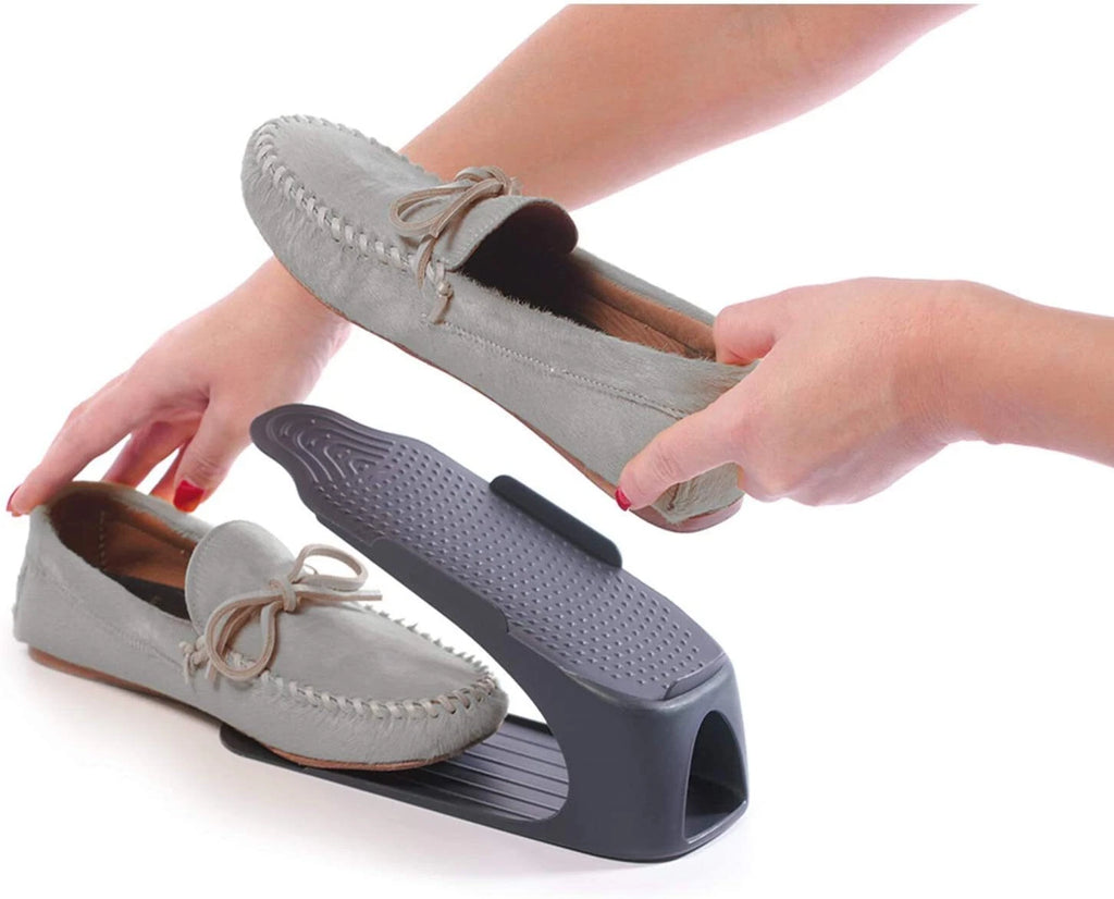 Adjustable Shoe Slot Space-Saver Racks — 4 Pack — alternate product view 5