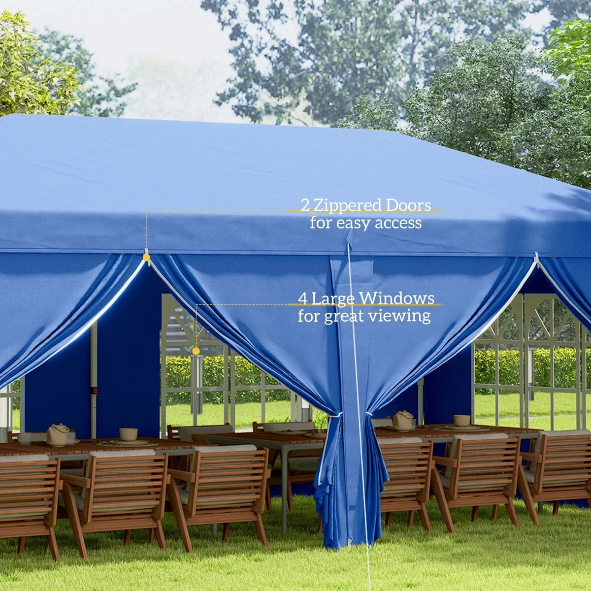 3x6m Garden Heavy Duty Pop Up Gazebo Marquee Party Tent Wedding Canopy New — alternate product view 6