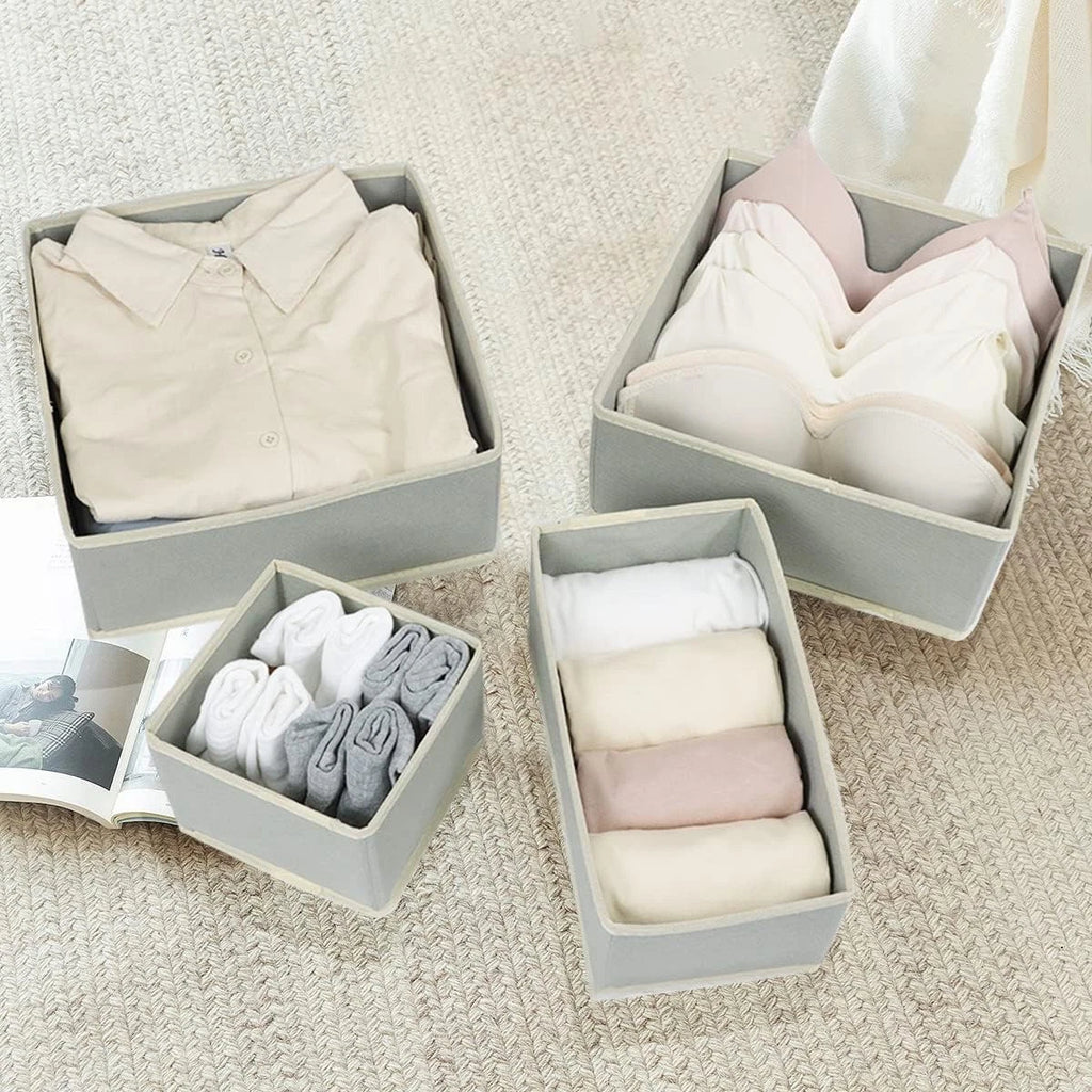 Foldable Fabric Drawer Organisers — 12 Pack — alternate product view 2