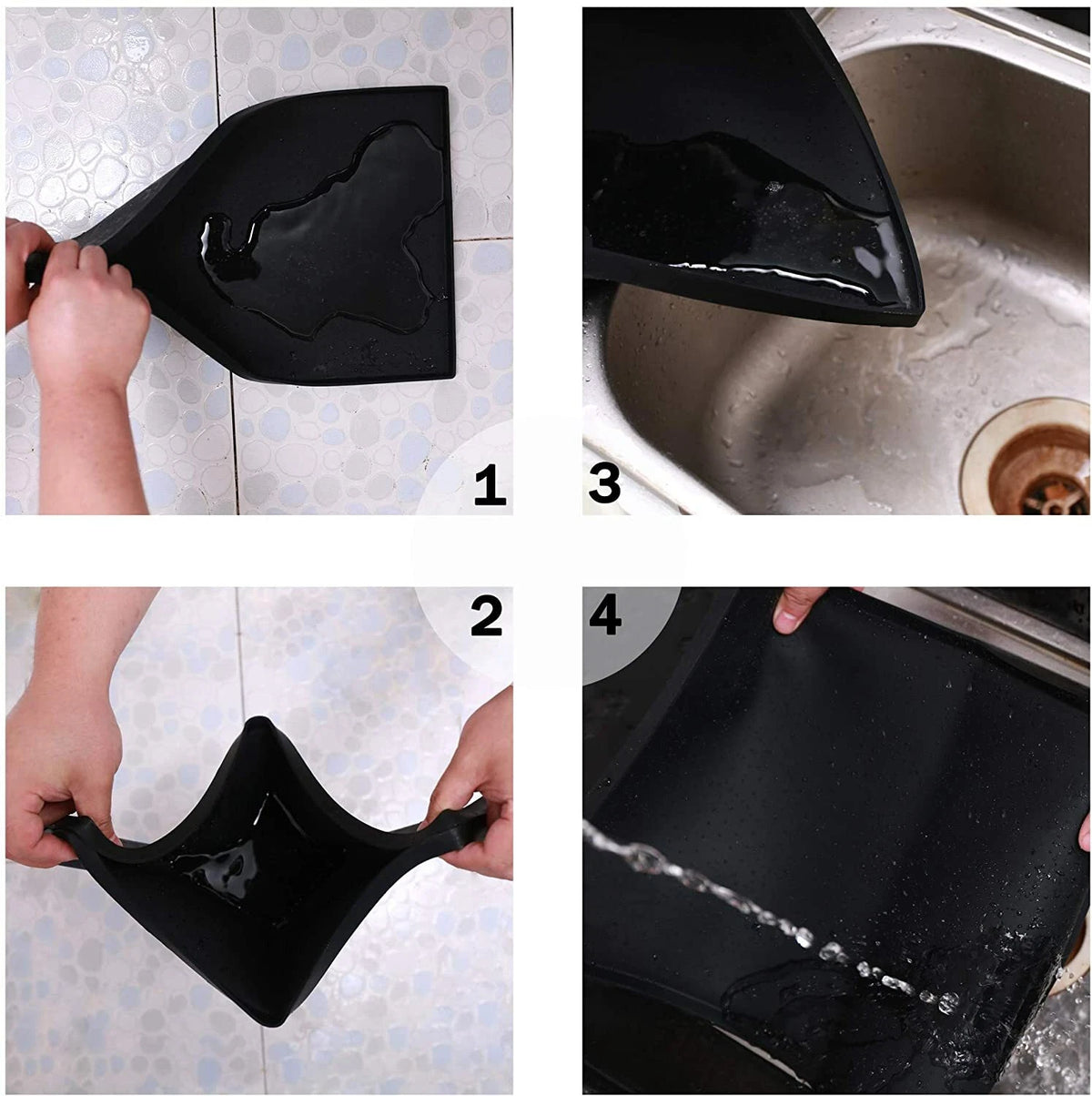 Large Raised-Edge Pet Feeding Mat for Food & Water Bowls — alternate product view 12